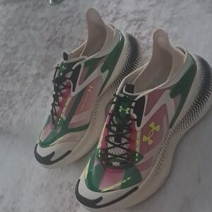 Under Armour Pink and Green Athletic Shoes